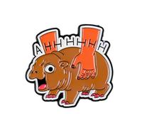 Yelling Wombat Ahhhh Meme Pin Brooch, Screaming Viral Animal Meme Enamel Pin, Funny Gift For Humorous Sassy Friend Coworker, Chaotic Energy Brooches, Mental Breakdown Lapel Badge, Stress Relief Humor