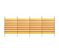 WBL Sun Protection Outdoor Standard Stripes Windbreak available in Yellow - 5 Pole