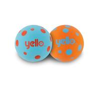 Yello Dog Rubber Balls 2 Pack, Tough and Durable Dog Toy Balls, High Bounce Fetch Balls, Launcher Compatible Rubber Dog Ball for Play & Training