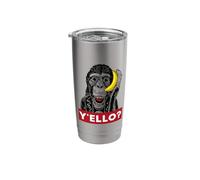Y'ello Monkey Calling Funny Supreme Print Stainless Steel Insulated Tumbler