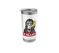 Y'ello Monkey Calling Funny Supreme Print Stainless Steel Insulated Tumbler