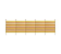 WBL Sun Protection Outdoor Standard Stripes Windbreak available in Yellow - 6 Pole