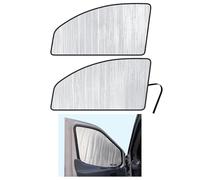YelloPro Auto Side Window Front Seat Reflective Sunshade Custom Fit for 2015 2016 2017 2018 2019 2020 2021 2022 2023 2024 Ford Transit Van (Set of 2)