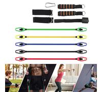 (Yellow) 11 Pcs Fitness Resistance Bands Set Pilates Pull Rope Exercises Elastic Band