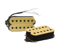 Yellow 12 Adjustable Hex Screw Dual Coil For 6 String Electric Guitar Coil Spliting Pickup N7.5K/B15K (Color : Neck and Bridge)