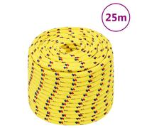 (yellow, 14 mm/ 25 m) Marine Rope Dock Coil Boat Line Polypropylene Rope Multi Sizes Multi Colours