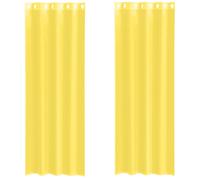 (yellow, 140 x 300 cm) vidaXL Voile Curtains 2 pcs net curtain sheer curtain