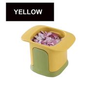 (yellow) 1PCS Vegetable Chopper Onion Dicing Artifact French Fries Slicer Kitchen Gadget Cucumber Potato Slicer Kitchen Tools