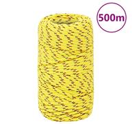 (yellow, 2 mm/ 500 m) Marine Rope Dock Coil Boat Line Polypropylene Rope Multi Sizes Multi Colours