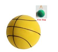 (Yellow, 24cm) The Handleshh Silent Basketball - Premium Material, Silent Foam Ball, Unique Design, Training And Playing Helper