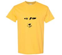 (Yellow, 2XL) Mona Lisa Smile Face Painting Leonardo da Vinci Men T Shirt Tee Top
