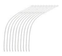 (Yellow 30LB, One size) Fly Fishing Connectors Wear Resistant 20/30/50LB Leader 10pcs/Pack Fly Line Connectors White 20LB