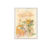 (Yellow) 30pcs/1lot kawaii Stationery Sticker Dreaming of Flower Diary Planner junk journal Decorative Scrapbooking DIY Craft Sticker YSL