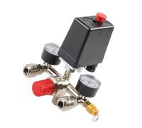 Yellow 380V German Assembly 380V 3 Phase Electric Compressor Pressure Manifold Regulator Gauge Bracket Holder Compressor Component