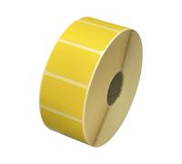 Yellow 38mm x 25mm Direct Thermal Labels, Removable Adhesive, 2,000 per roll, Compatible with Zebra, Godex, Toshiba, Citizen, TSC, Honeywell etc Label Printers (38mm x 25mm, 5, Count)