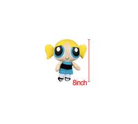 (Yellow) 3pcs/ set Cool 1999 Cartoon Network The Powerpuff Girls Plush Toy Soft 9" Doll