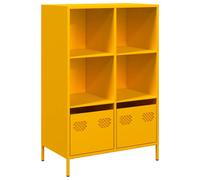 vidaXL Highboard Mustard Yellow 68x39x103.5 cm Steel