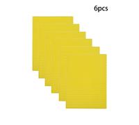(yellow) 6pcs 15*20cm Color Beeswax Sheet Candle Roll Handmade Smokeless Candle Making Honeycomb Wax Slice Parent-child Activity Material