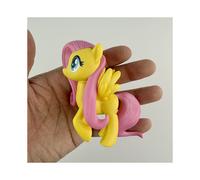 (yellow, 8cm) 8cm My Little Poni Action Figures Toy Cartoon Anime Twilight Sparkle Model Doll Room Decoration Birthday