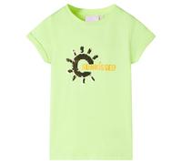 (yellow, 92) Kids' T-shirt Short Sleeves Tee Children's T Shirt Toddler Top Neon Yellow 92