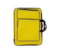 Yellow, A3 Art Portfolio Case, Waterproof Drawing Board Bag with Shoulder Strap, Sketchbook Sketch Pad Storage Bag, for Palette Paints Brushes Pencils Artists' Supplies