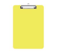 Yellow A4 Plastic Clipboard - Low-Profile Clip, Letter Size, Ideal for Classroom, Teachers, Students, Schools & Office Supplies