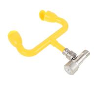 Yellow Abs Double Nozzle Eyewash Station 12 Liters Minute