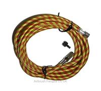 Yellow airbrush hose Fengda® BD-30, 3.0m, G1/8 - G1/8