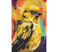 Yellow and Black Canary Notebook: Journal, Diary, Bird Notepad: A delightful and unique gift for Family, Friends, Loved Ones, Kids, Bird Enthusiasts, Canary Admirers, and Pet Parents