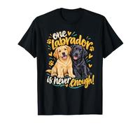 Yellow and Black Labrador Retriever Puppies Cute Dog Paws T-Shirt