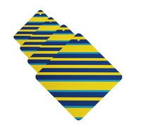 Yellow and blue stripes Car Air Fresheners Cards 4 Pcs Hanging Fragrance Scented Cards Long-Lasting Car Aromatherapy Tablets for Wardrobe Bathroom Car Interior Mirror Pendant Gifts