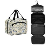 Yellow and Blue Tulips William Morris Hanging Bags for Women Waterproof with Hook for Work