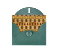Yellow and Brown Triangles print Greeting Cards - Thank-You Cards Party Invitation Cards for Festive Celebrations