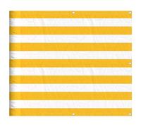 (yellow and white, 90 x 1000 cm) vidaXL Balcony Screen Outdoor Privacy Screen Fence Patio Screen Oxford Fabric