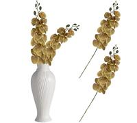 Yellow Artificial Flowers Bridal Bouquet - Fake Floral Home Garden Wedding Party Decor 5419
