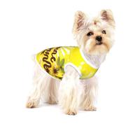 Yellow Background With Hello Sunshine Dogs T-Shirt Printed Soft Breathable Dog Shirts For Small Pet Cotton Sleeveless Vest