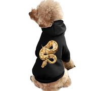 Yellow Ball Python Dog And Cat Clothes Pet Hoodie Sweatshirt Pullover Soft Coat
