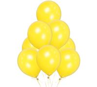 Yellow Balloons 10 Pack, Large 12 Inch Thick Latex Biodegradable Helium Party Balloons for Birthday, Wedding, Baby Shower, Valentine's Day Events Decoration for Balloon Arch Garland