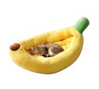 Yellow Banana Shaped Pet Bed For Cats & Small Dogs