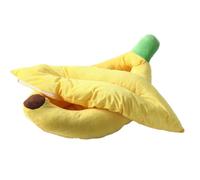 Yellow Banana Shaped Pet Bed For Cats & Small Dogs