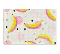 Yellow Bananas Pink Highlights Jigsaw Puzzles 500 Pieces for Adults Fine Art Painting Colorful Puzzle White Elephant Gifts Funny, 20.5x14.9 Inch