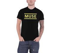 Yellow Band Logo T Shirt Muse Black L