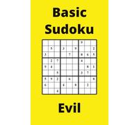 Yellow Basic Sudoku Book, 9x9 Puzzles, 300 Pages, 5x8, Evil
