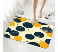 Yellow Bath Mat Non Slip 90x150cm, Quick-drying Bathroom Shower Floor Mat, Super Absorbent Carpet, Indoor Easy to Clean Washable Rug for Bedroom, Living Room, Kitchen, Toilet, Door, Bathtub 5-1230
