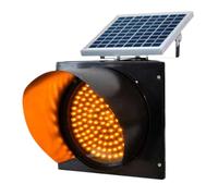 Yellow Beacon Strobe Lights, Solar Traffic Signal Lights, 12/16 Inch LED Traffic Lights, Industrial LED Traffic Light For Construction Vehicles, Cranes, Trucks.(400mm/16in)