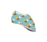 Yellow Bee pattern Golf Iron Head Covers with Easy On Off Scratch Resistant Thick Protective Design Fit All Brands Irons