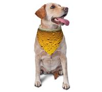 Yellow Beer BubblesDog Bandanas Cat Puppy Scarfs Washable Pet Handkerchief