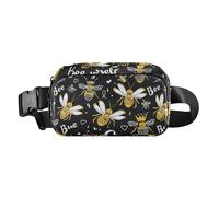 Yellow Bees Fanny Pack for Women Men Crossbody Belt Bag Fashion Waist Packs Purse with Adjustable Strap Waist Pouch for Running Hiking Cycling