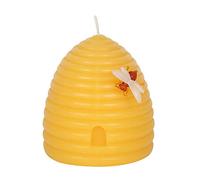 Yellow Beeswax Hive Shaped Candle - 10cm x 8cm (1 Pc.) - Stunning Home Decor Accent - Unique & Eco-Friendly Design - Perfect for Cozy Ambiance & Gifting
