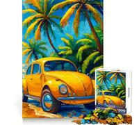 Yellow Beetle on Tropical Beach 1000 Piece Puzzle For Adults Cognitive Skill Casual Relaxation Solid Lock Chic Xmas Gift (50x75cm)
